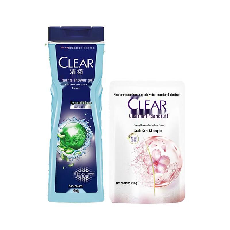 

Clear Men Hydrating Balance Body Wash & Cherry Blossom Shampoo Set
