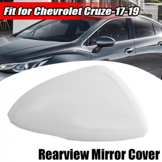 White Right Rearview Mirror Cover Cap Shell Housing Fits Chevrolet Cruze 17~2019