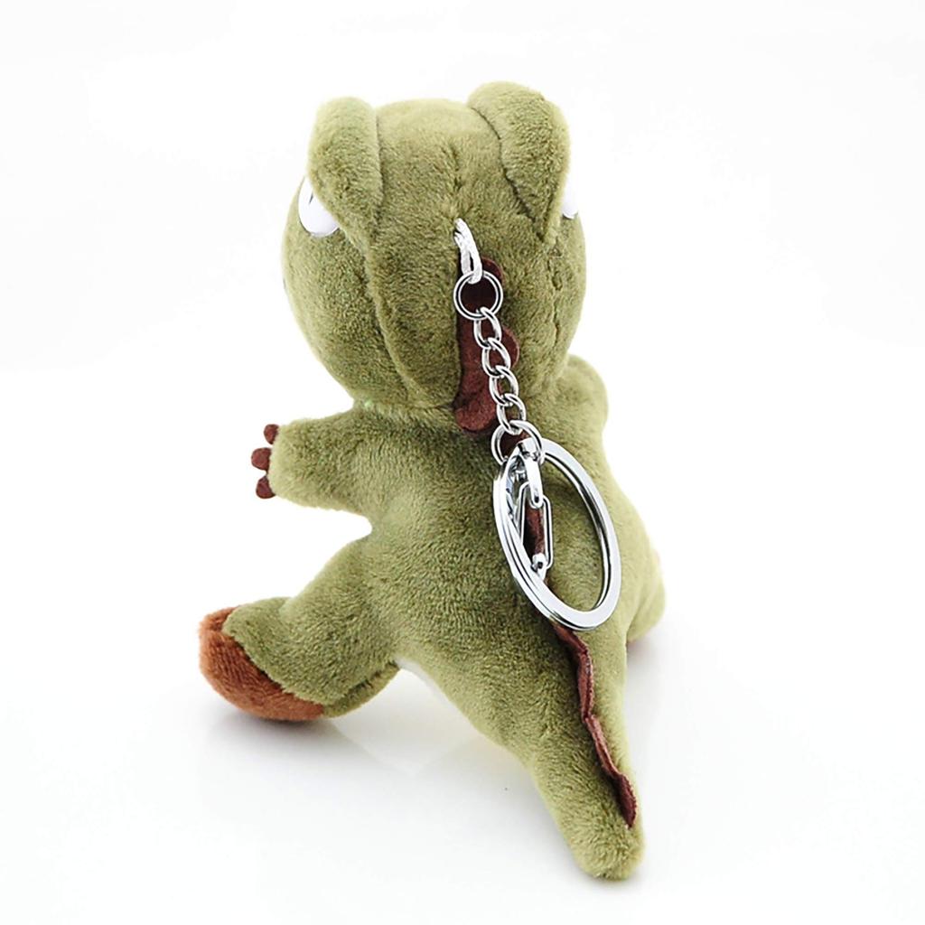 [BUYM] Dinosaur Stuffed Animal Keychain, Tyrannosaurus Rex Plush Toy, Cute Plush Bag Charm, Hanging Toy, Dinosaur Keychain, Birthday Gift