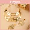 Jewelry Summer Stylish Set With Gold Finish Pendant Earrings Bracelets And Necklaces All For