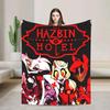VOX HHazbin Hotel Alastor Game Blanket Warm Soft Plush Throw for Outdoor Travel Flannel Bedspread Cover