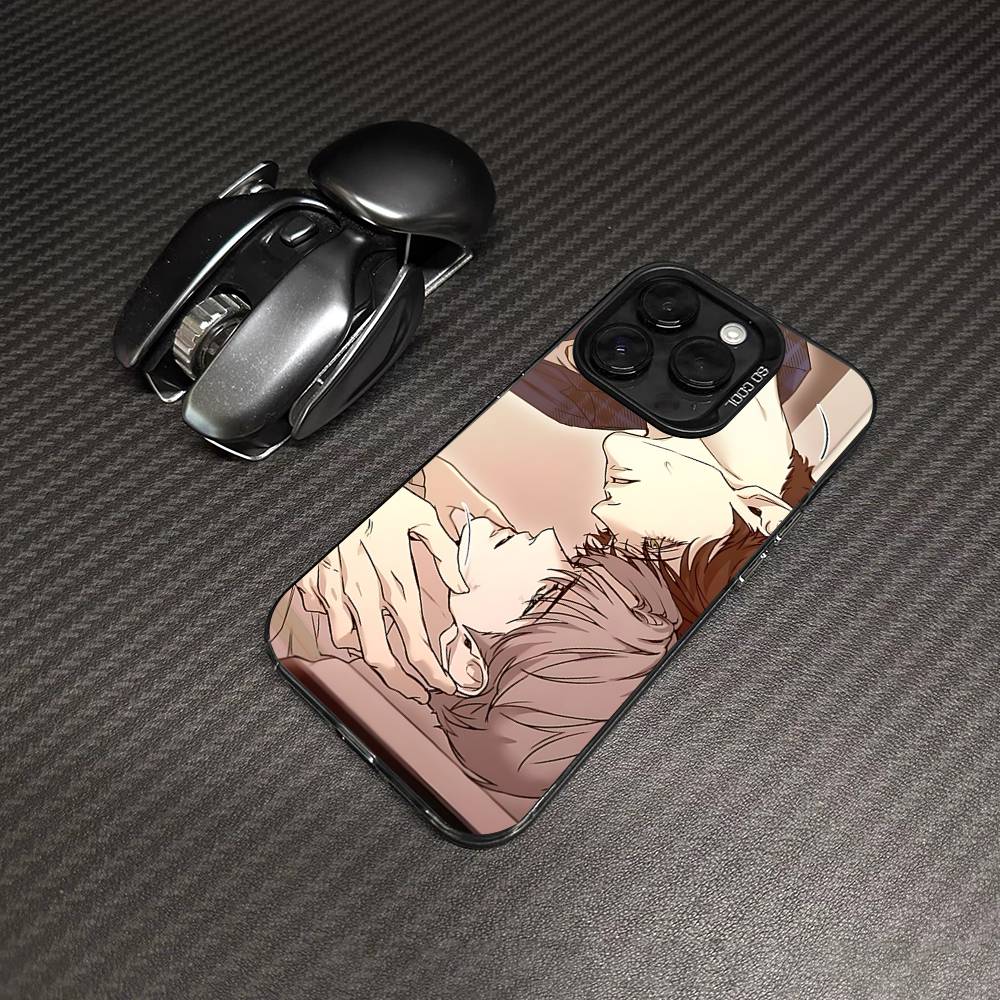 Nerd Project Bl Anime For IPhone 17 16 15 14 Plus 13 12 11 Pro Max Matte Colorful Silver Phone Cover