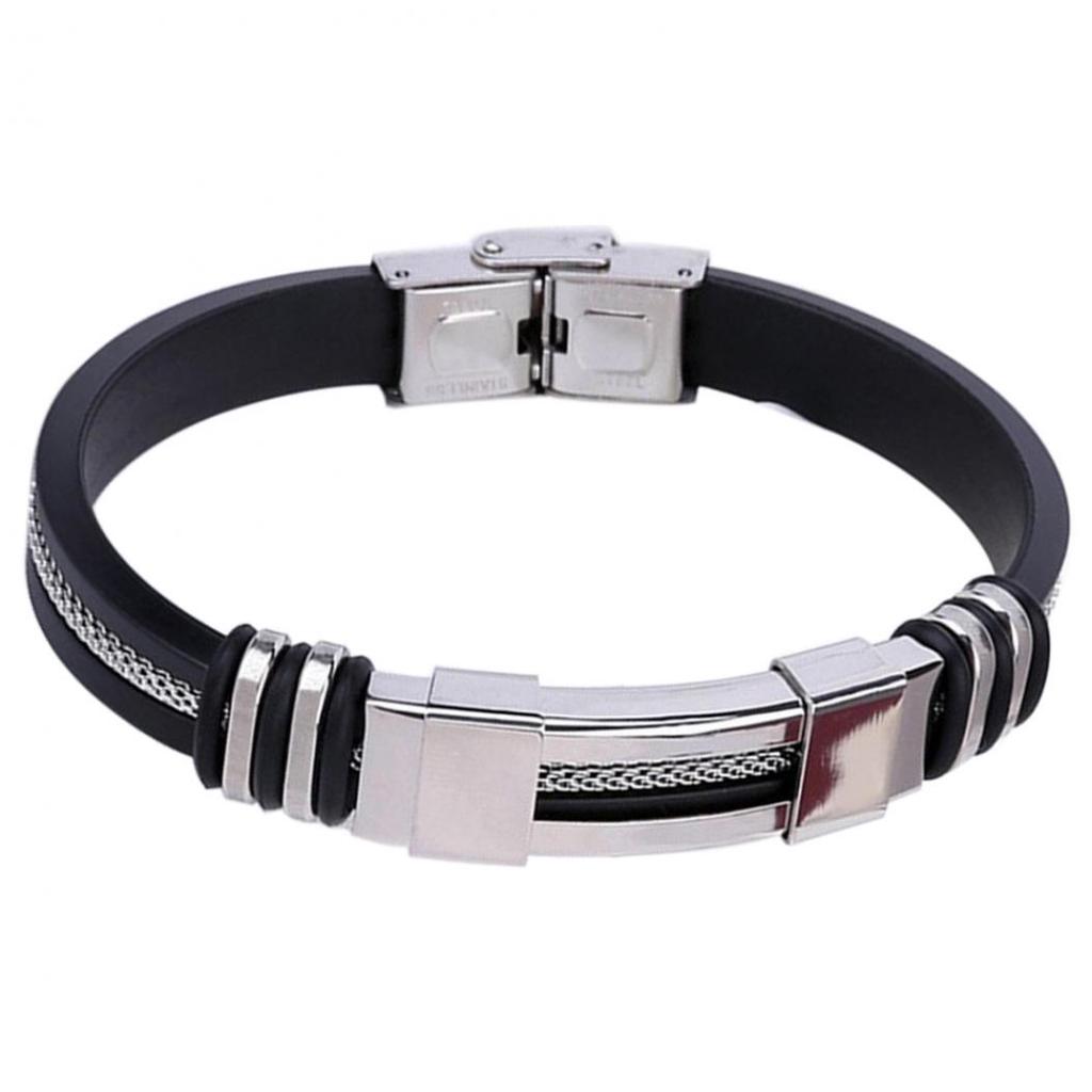 Stylish Stainless Steel Men's Bracelet Accessory Bracelet Wrist Strap Party Decoration