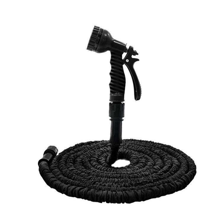 3 Times Black Magic Telescopic Garden Hose Polyester Braided High Pressure Car Wash Water Gun Watering Hose