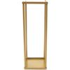 4 Pcs Metal Flower Floor Vase Column Stand, Gold, 23.6in Tall, Rectangular Flower Display Rack
