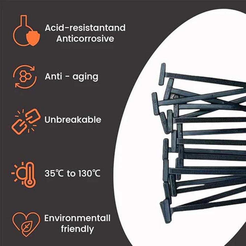 Nylon Universal Cable Tie Buckle Self-locking Plastic Coupler Auto Fastener Screw Replacement Clip Car Fender Management Secure