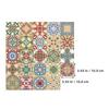 24pcs Cover Mosaic Tiles Retro Wall Stickers Bedroom Kitchen Decor Peel Stick Tile Bathroom Peel Stick Tile Decals 10x10cm