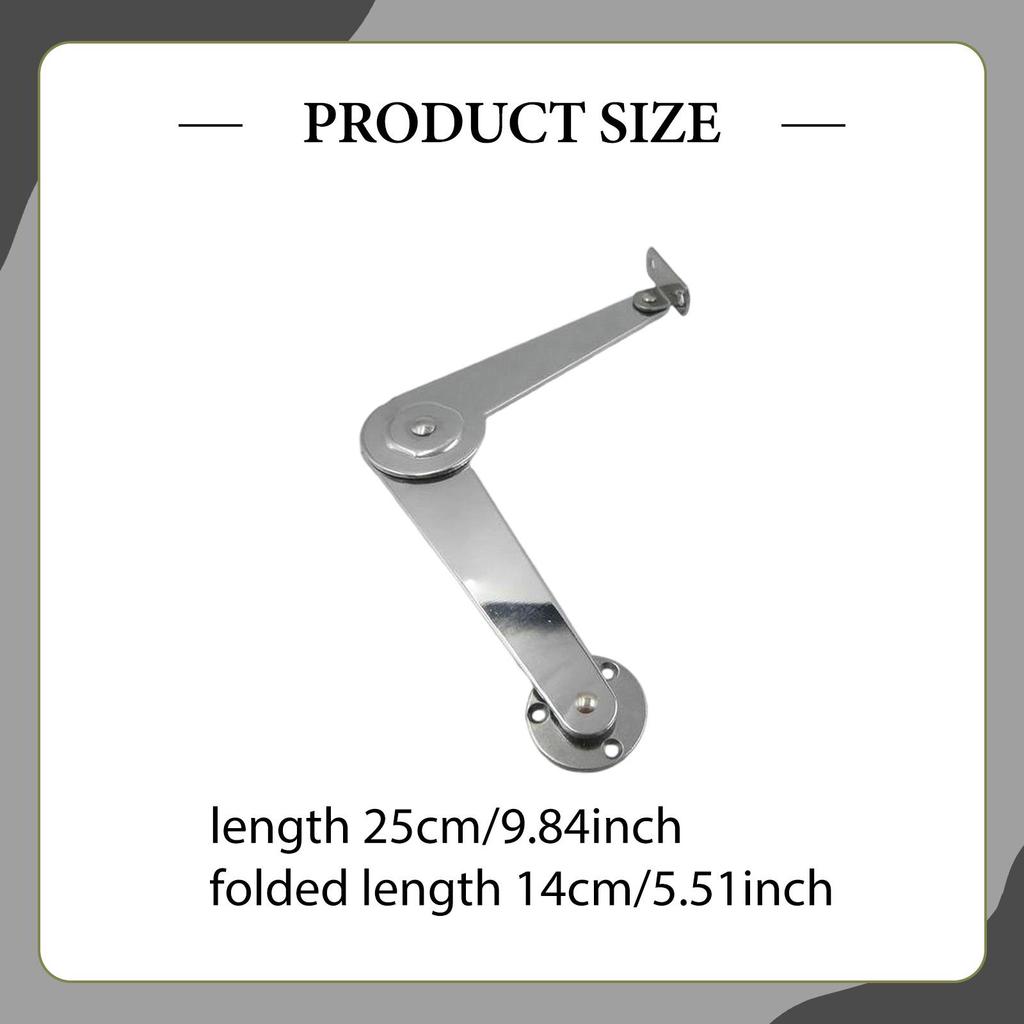 Lid Support Hinge Easy Installation Folded Lid Stay Hinge Support Bracket for