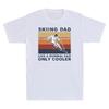 Skiing Dad Like A Normal Dad Only Cooler Vintage Unisexs TShirt Gift For Father