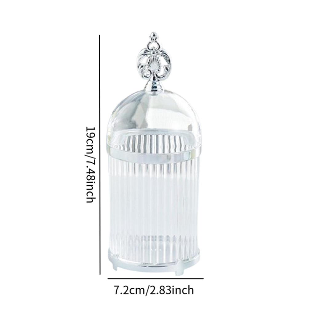 Fruit Fork Holder Household Modern Food Storage Canister Clear Storage Jars for Pantry Dining Room Kitchen Tabletop Bar