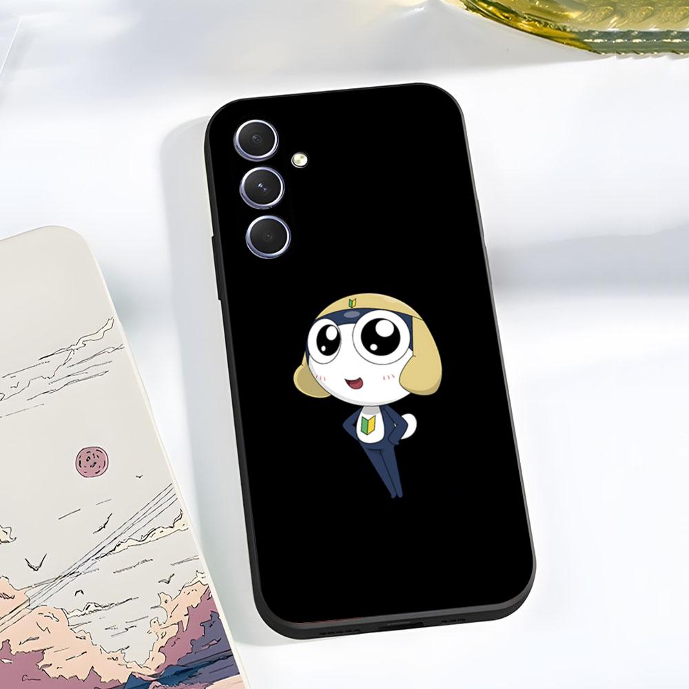 

Keroro G-Gunsou Frog Phone Case For Samsung A56 A36 A26 A16 A15 A25 A35 A55 A14 A34 A24 A54 Black Soft Shell Samsung A32 5G