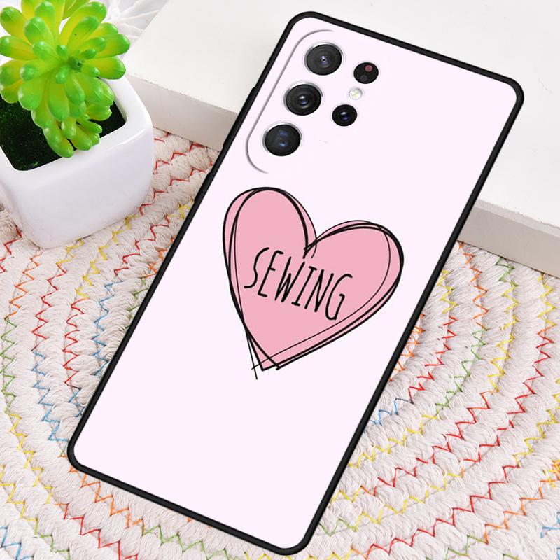 Sewing Machine Print TPU Phone Case For Samsung Galaxy Note 10 Pro S26 S25 S24 S23 S22 Ultra Plus S21 FE S20 Shockproof Cover