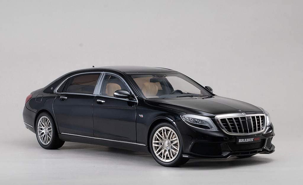 Almost Real Brabus 900 Obsidian Black Scale Complete Diecast Car 860102 Mercedes-Maybach S-Class - 1/18