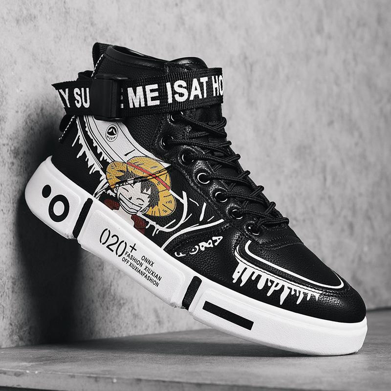 

2024 осень и зима мультфильм дети 10 средний и старший дети спортивная и досуговая обувь 12 мальчиков высокие уличные танцевальные туфли 15 мальчиков б 40 чёрный