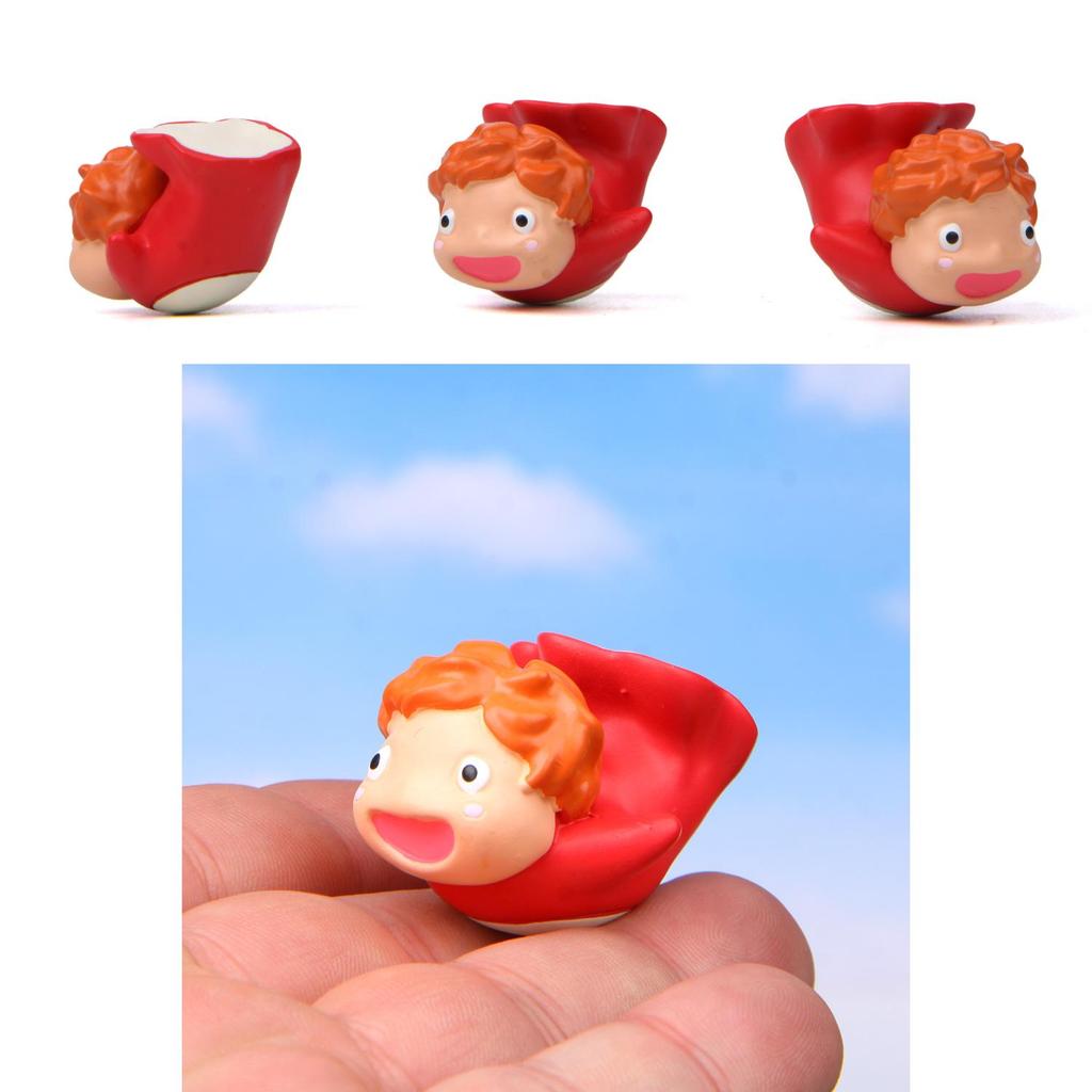 Ponyo Cartoon Goldfish Mini Doll Model Ornament For Home Decor