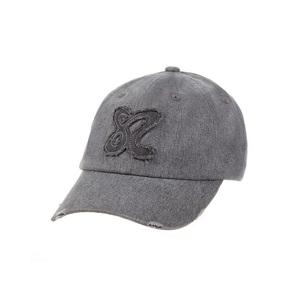 Ssaemsonaiteuledeu Logo Applique Ball Cap Charcoal Grey Uv678003