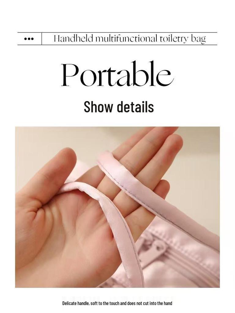 Large Capacity Waterproof Portable Makeup and Toiletry Bag for Women