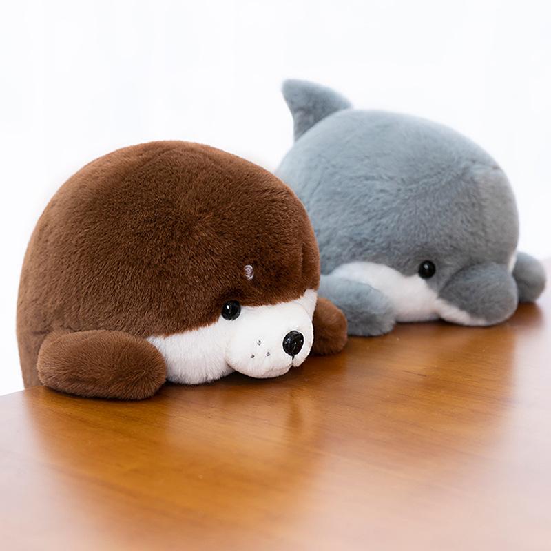 Marine Animals, Sharks, Dolphins, Plush Dolls, Companion Dolls, Learning Accessories, Decompression And Grasping Machine Dolls