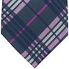 (RETREEZ) Stylish Tartan Check Woven Microfiber Men's Tie - Dark Gray