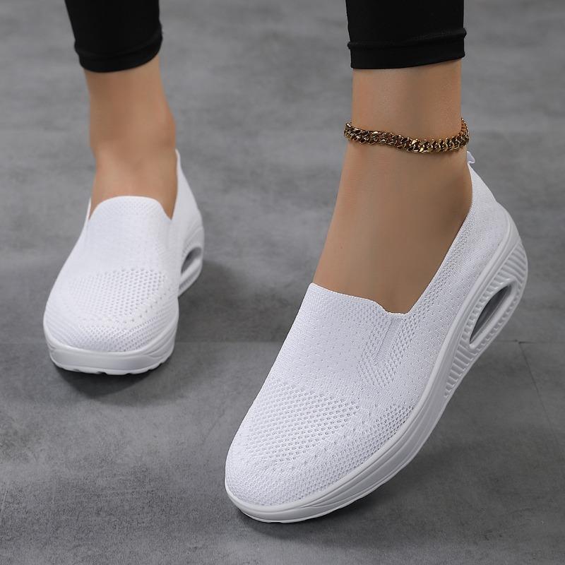 Summer Shoes Children's Thick Soled Oversized Fly Woven Casual Shoes Lazy Women's Shoes