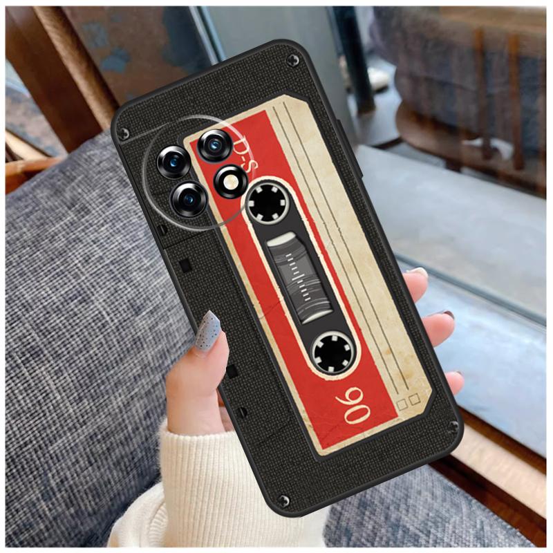 Art Cassette Tape Design Case For OnePlus 13 15 13R 13T 12 12R 11 9 10 Pro 10T 8T Nord 5 CE 2 3 4 Lite N20 N30 Coque