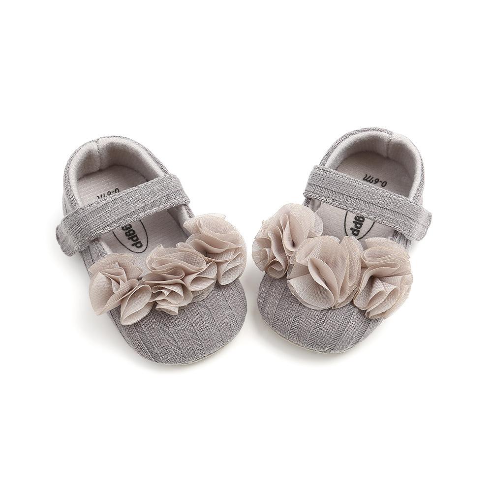 MYGGPP Small Flower Woolen Baby Princess Shoes Baby Shoes Soft Soled Toddler Shoes