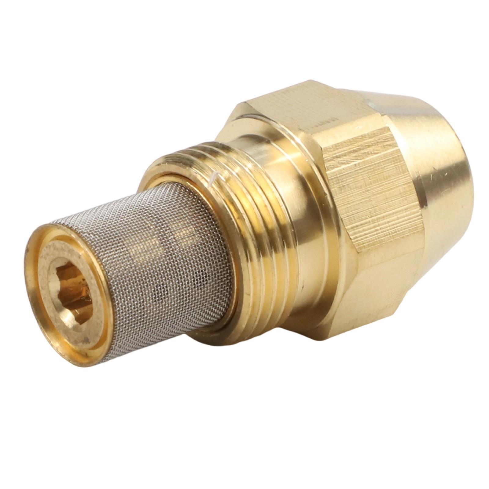 Brass Oil Nozzle Fuel Spray Nozzle 60 Degree Spray Angle