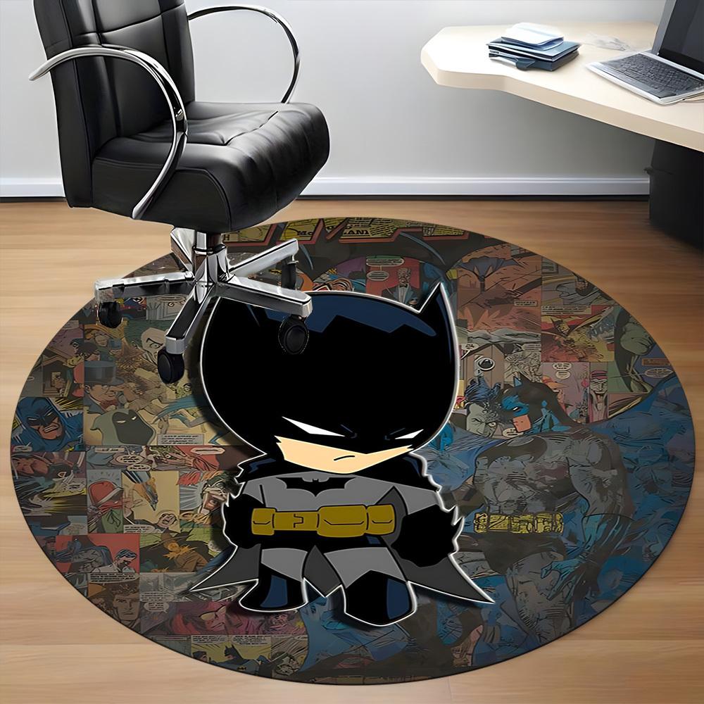 1pc Batman Comics Office Round Area Rug, Under Office Chairs Bedroom Living Room Home Decor, Room Deco, Available In Various Sizes