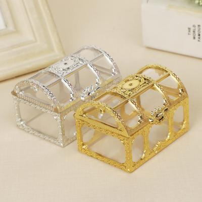 Vintage Candy Box Transparent Body Plastic Pirate Treasure Storage Box Party Supplies