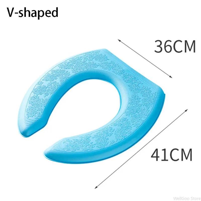 Zmywalna Nakładka na Sedes Wodoodporna Naklejka Poduszka z Pianki w Kształcie V Siedzisko Sedesowe Podkładka Przybór Łazienkowy Artykuły Domowe