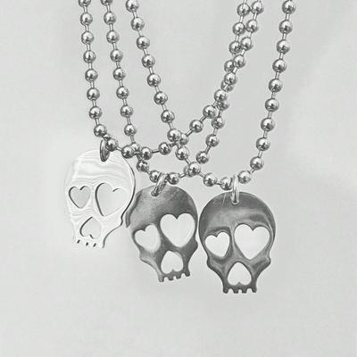 1pc Creative Heart Shaped Skull Decoration Pendant Necklace Suitable for Women's Daily Wear Valentines,Mom,Mother,Mother's Day,Gift