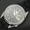 REFURBISHED JAPAN MADE SEIKO 5 AUTOMATIC MENS WATCH BLACK DIAL CUSTOM a440112-2 QV90-a440112