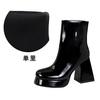 BIGTREE Super High Heels Women Snow Ankle Boots Platform Round Toe Sexy Shoes Chunky Chelsea Boots Trend Winter Goth Botas Mujer