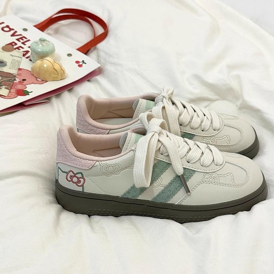 Flat white shoes summer niche trend board shoes versatile board shoes niche shoes children's new
