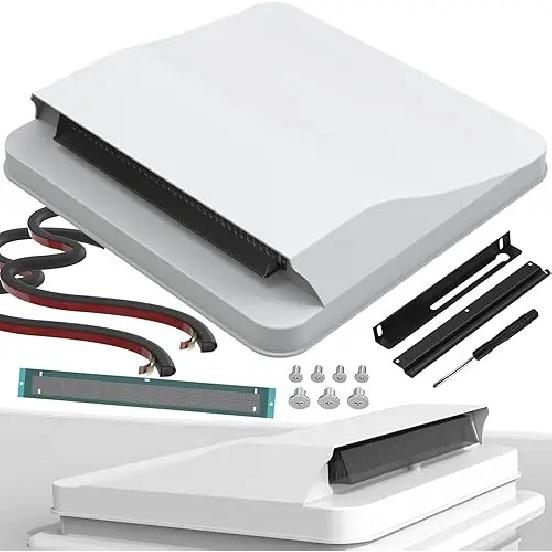 Universal Upgrade 14 Inch White RV Roof Vent Cover Kits Replacement Parts For Trailer Camper Motorhome
