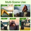 Portable Toilet For Camping, Portable Toilet For Adult, Camping Travel Folding Toilet With Lid, Easy Set Up