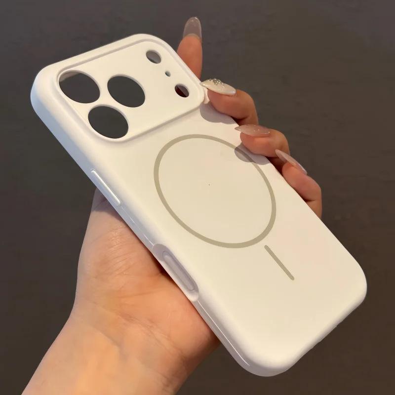 Płynne silikonowe etui na telefon dla Apple iPhone 17 Pro Max - Magsafe Odporne na upadki Kreatywne Pełne Pokrycie Etui Ochronne na iPhone