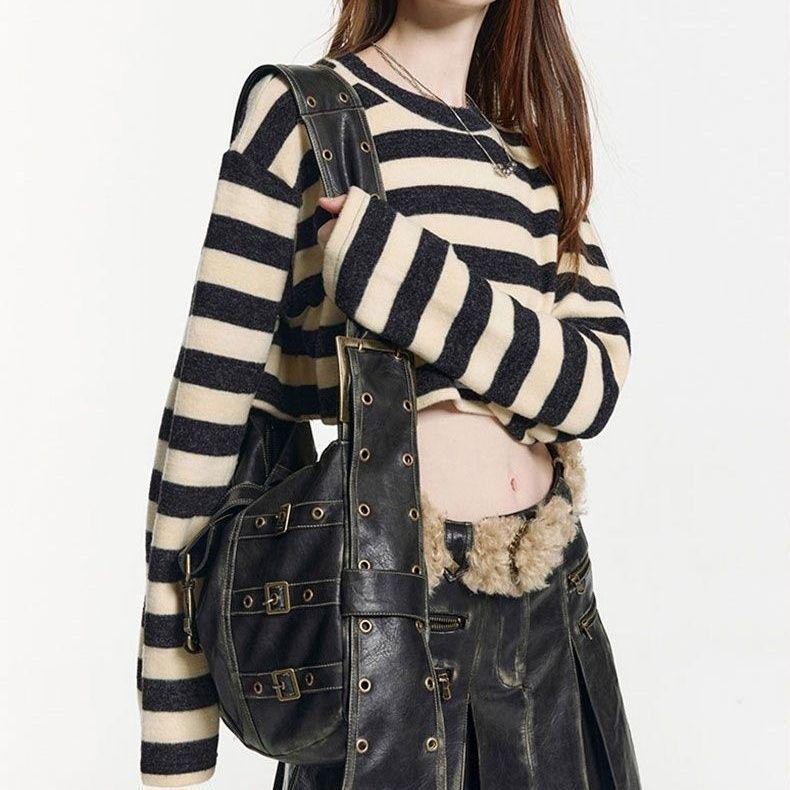 Retro 2024 Heavy Metal Punk Wide Strap Tote Bag