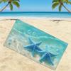1pc Ocean Plastic Art Creation Theme Beach Towel, Ocean Festival Beach Towel, Soft, Absorbent,Collective Unconscious Ocean