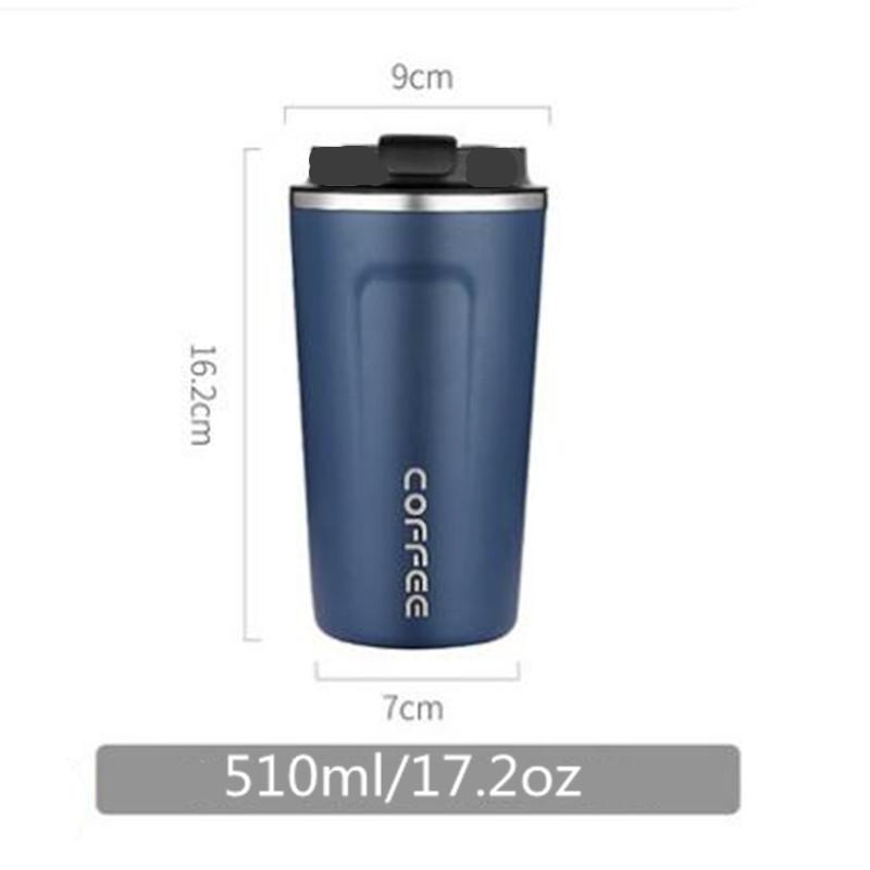 Stainless Steel Coffee Thermos Mug 380/510ml Portable Car Vacuum Flask Travel Insulated Thermal Water Bottle for Cold/Hot