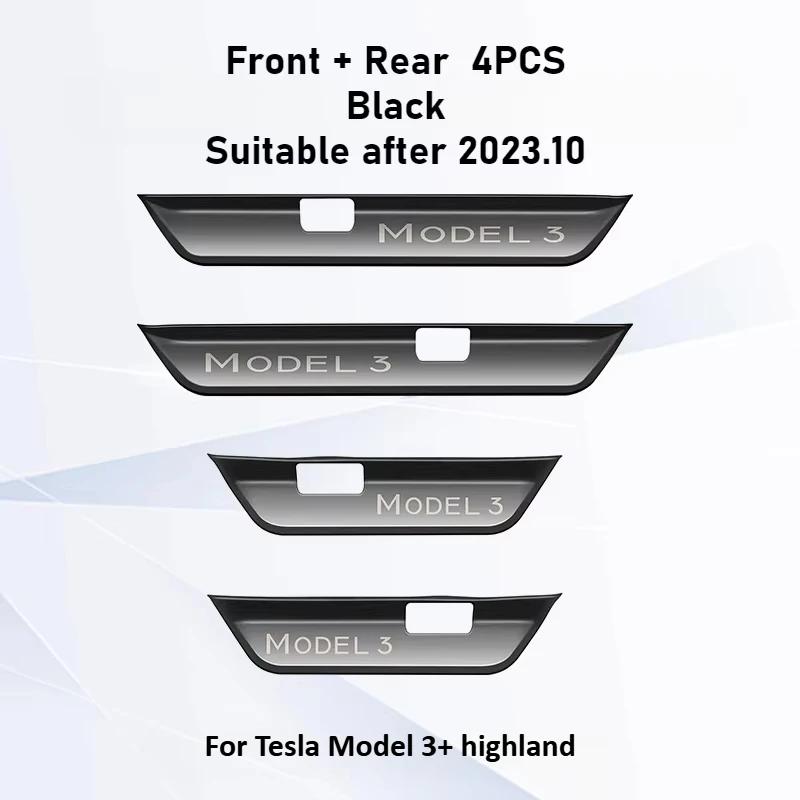 Stainless Steel Door Welcome Pedals for Tesla Model Y Juniper Model 3 2025+ Sill Protector Bars Cover Interior Car Accessories