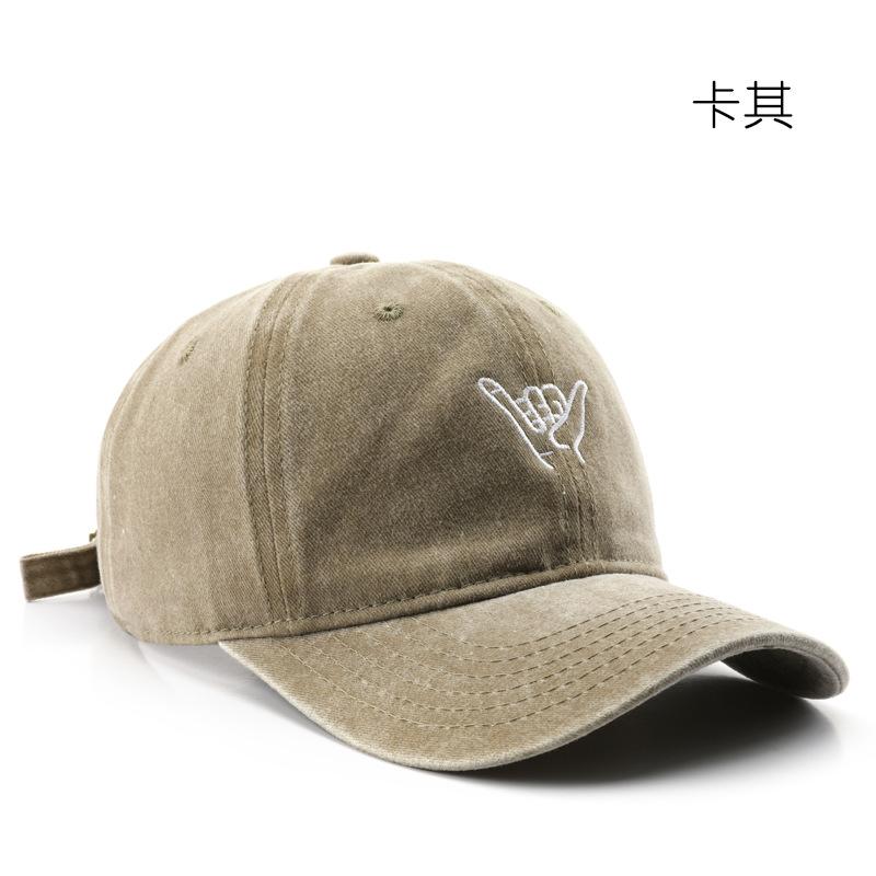 Women's Washed and Embroidered Baseball Cap, Suitable for Outdoor Activities and Providing Sun Protection