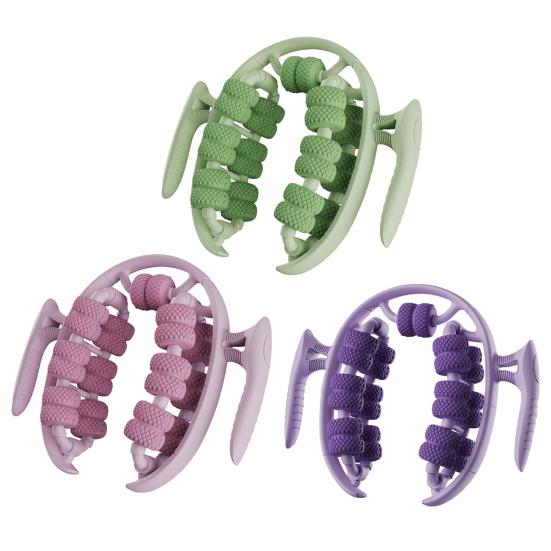 Leg Massage Roller Anti-Cellulite Lymphatic Drainage Deep Tissue Therapy Thighs Arm Back Shoulder Muscle Relaxation Massage Tool with 26 Rollers