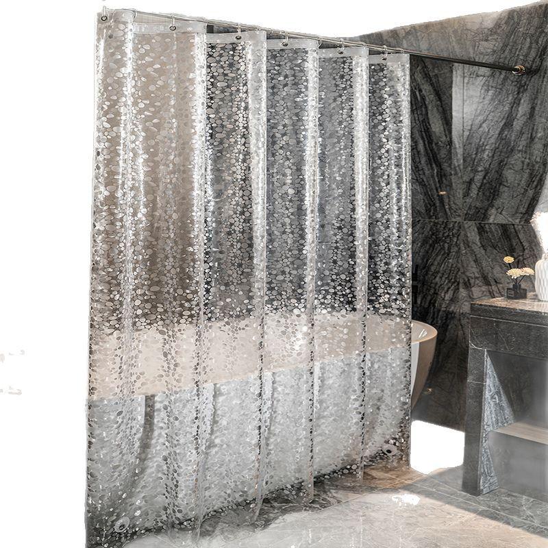 In-Stock 3D PEVA Waterproof Mildew-Resistant Thick Shower Curtain for Bathroom Partition