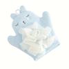 1pc Cute Cartoon Bath Glove, Non-Electric Bath Scrubber, Simple & Convenient Mud Rubbing Tool, Adorable Bath Towel, Back Scrub Accessory for Home & Ki