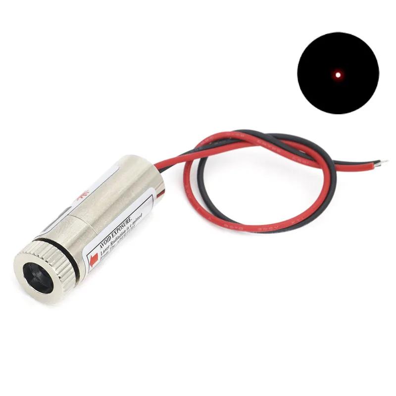 1PCS 650nm 5mW Red Point / Line / Cross Laser Module Head Glass Lens Focusable Focus Adjustable Laser Diode Industrial Class