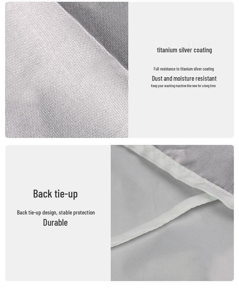 Waterproof Sunscreen Cover for Top Load Drum Washing Machines