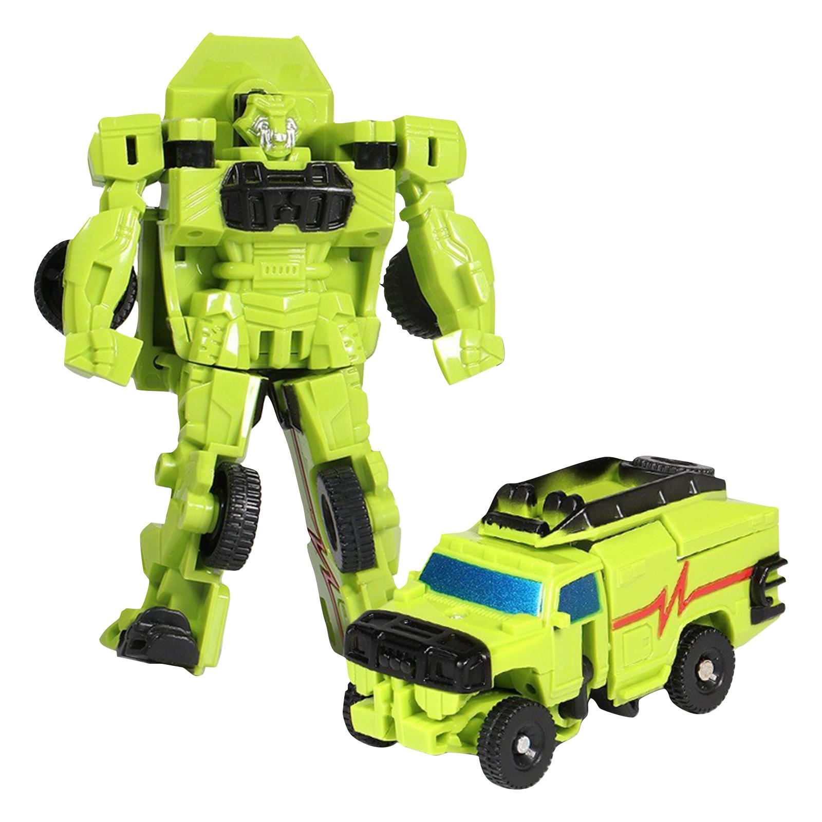 

Трансформирующаяся игрушка-робот, трансформируемая кукла, может быть превращена в игрушечную машинку, подходит для мальчиков и девочек в возрасте от 6 лет и старше, 8 дюймов One Size зелёный