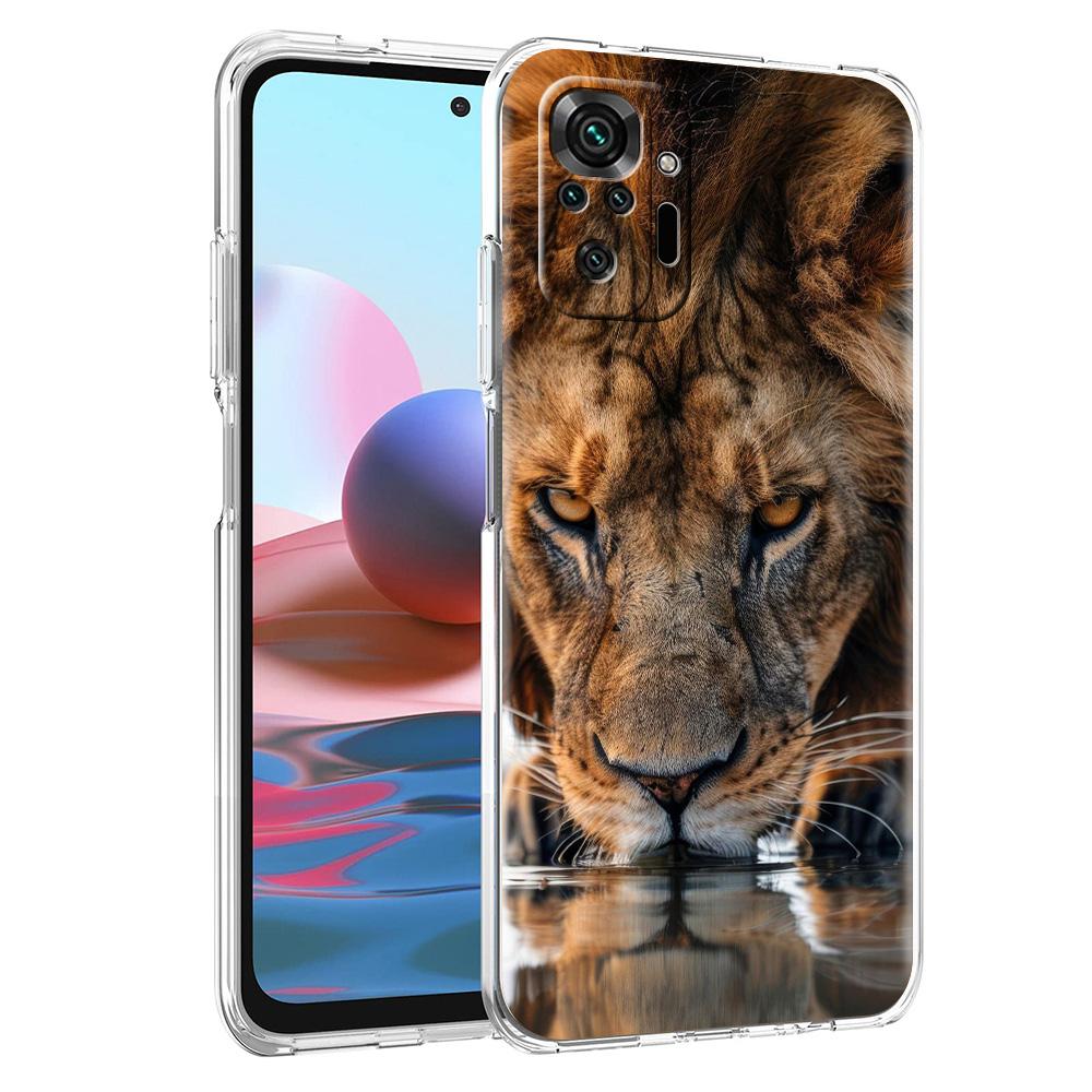 Phone Case For Xiaomi Redmi Note 15 14 5G 13 12 10 11 Pro Plus 4G 14C 13C 12C Soft TPU Cover Cool Animal Tiger Lion