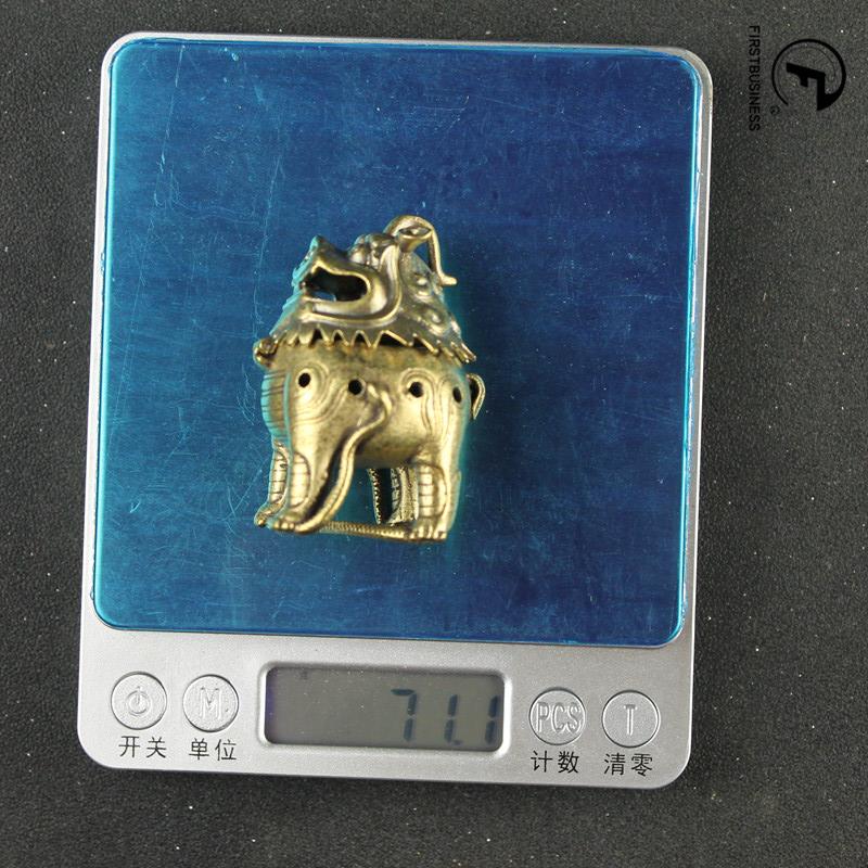 Antique Copper Classical Chinese Mythical Beast Incense Burners Ornaments Brass Mini Sandalwood Censers Home Decorations Crafts